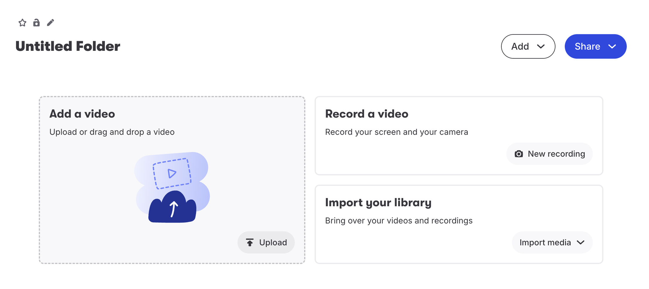 First user experience interface