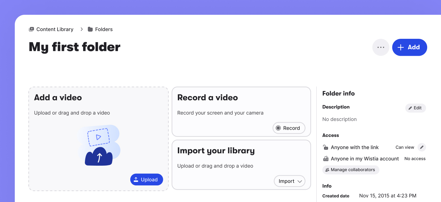 First user experience