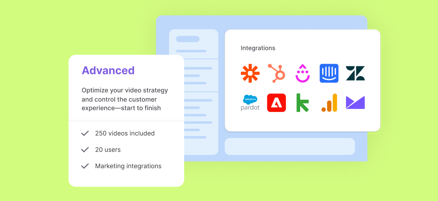 Integrations and trial interface